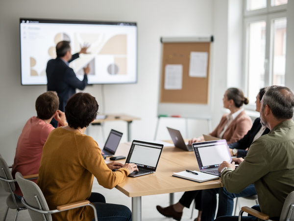 Bild zu Qualifizierung von Digitalisierungsbeauftragten an Schulen (DiB), KI-generiertes Bild