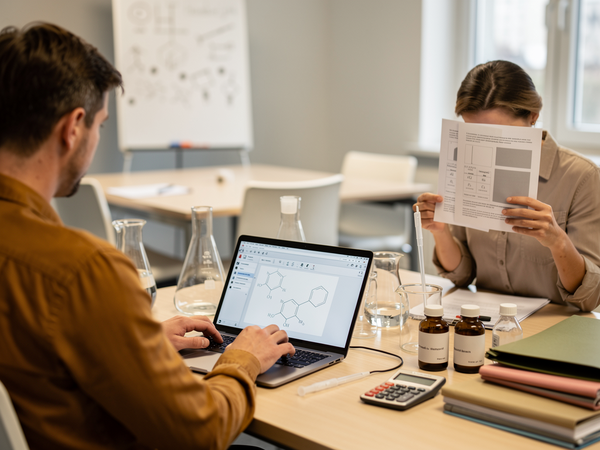 Bild zu Zeitgemäßes Gefahrstoffdatenmanagement und Ad-hoc-
Erstellung von Gefährdungsbeurteilungen - onlinebasiert (Modul), KI-generiertes Bild