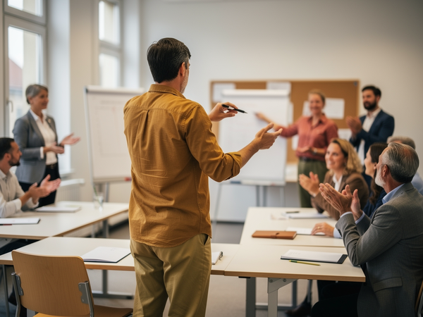 Bild zu Philosophie in Szene setzen - Theatrales Philosophieren am Beispiel des Umgangs mit dem Fremden (Sek.I), KI-generiertes Bild