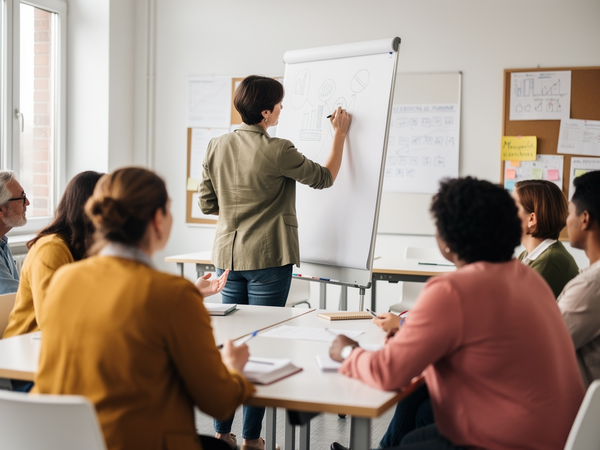 Bild zu Kinder und Jugendliche mit Erlebnissen von Krieg und Flucht in Schule, KI-generiertes Bild