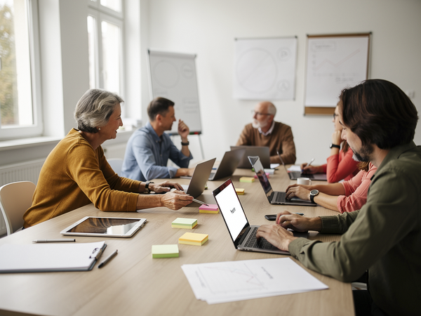 Bild zu Qualifizierung von Digitalisierungsbeauftragten an Schulen (DiB), KI-generiertes Bild