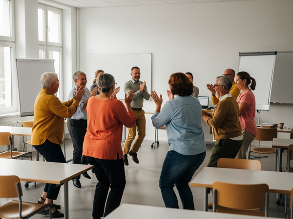 Bild zu Gestalten, Tanzen, Darstellen – Gymnastik/Tanz, Bewegungskünste: Just dance! - eine Jumpchoreografie, KI-generiertes Bild