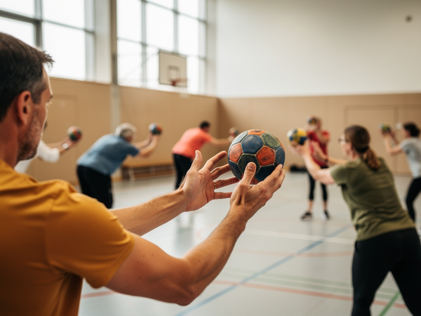 Bild zu Handball 1.0 – Erste Schritte in Technik und Taktik, KI-generiertes Bild