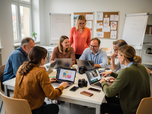 Bild zu Exkudi! – Experimentierwerkstatt Kunst digital in der Grundschule, KI-generiertes Bild
