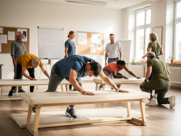 Bild zu Bewegen an Geräten – Turnen: Parkour im Schulsport und das Spiel Catch, KI-generiertes Bild