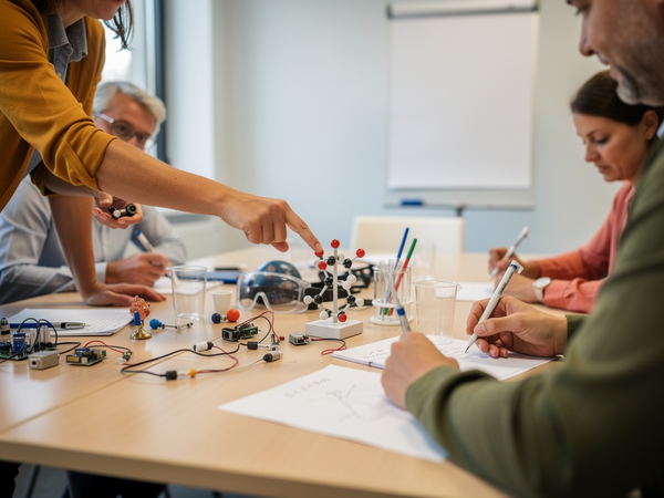 Bild zu Lernprozesse durch Lernprodukte sichtbar machen und steuern (Biologie, Chemie, Physik, Naturwissenschaften SI), KI-generiertes Bild