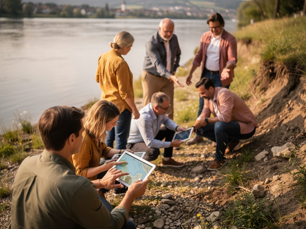 Bild zu Exkursionen im Geographieunterricht planen und durchführen – Ahrtal. Arbeitsmethoden und Fachinhalte erfahren und erproben, KI-generiertes Bild