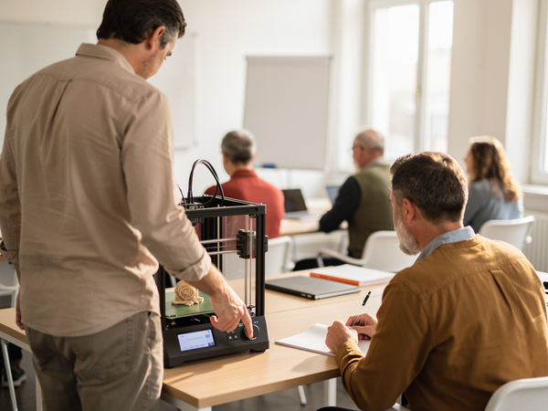 Bild zu 3D-Druck im Informatikunterricht, KI-generiertes Bild