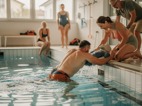 Bild zu Methodik Didaktik des Anfänger-Schwimmunterrichts der Primarstufe, KI-generiertes Bild
