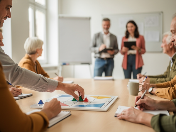 Bild zu Spielen im Mathematikunterricht 1
Individuelle Förderung durch Spiele in Sek I und II, KI-generiertes Bild
