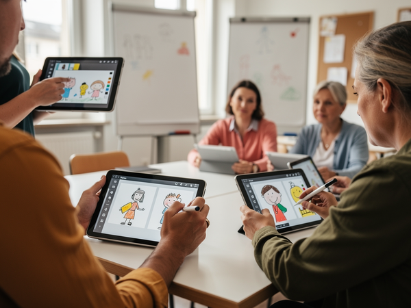Bild zu Eintauchen ins Bild - Kunst und Deutsch digital verbinden, KI-generiertes Bild