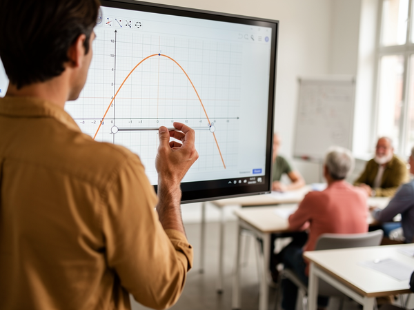 Bild zu GeoGebra in der Sekundarstufe II gekonnt nutzen – Funktionen
(Werkzeuge im Mathematikunterricht – Modul I), KI-generiertes Bild