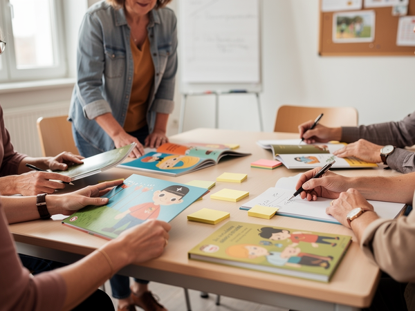 Bild zu Mit Bilderbüchern unterrichten - Ideen für Deutsch und Mathematik in der Grundschule, KI-generiertes Bild