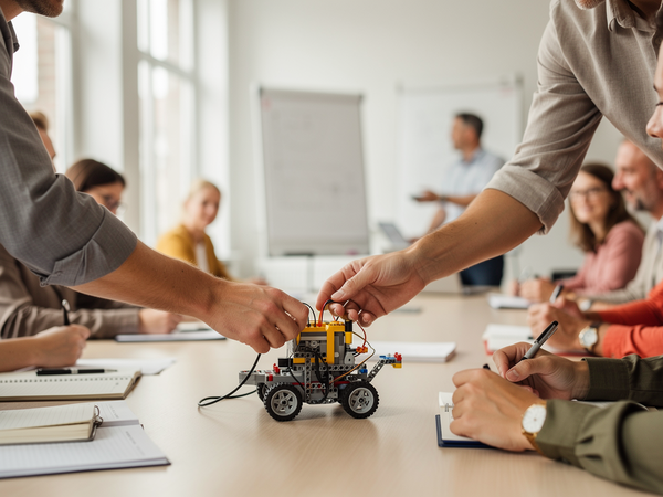 Bild zu Programmierung und Einsatz von Robotern im Unterricht der Sekundarstufe I und II, KI-generiertes Bild