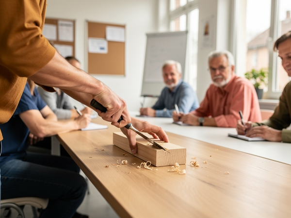 Bild zu Technisches Lernen mit dem Werkstoff Holz im Sachunterricht, KI-generiertes Bild