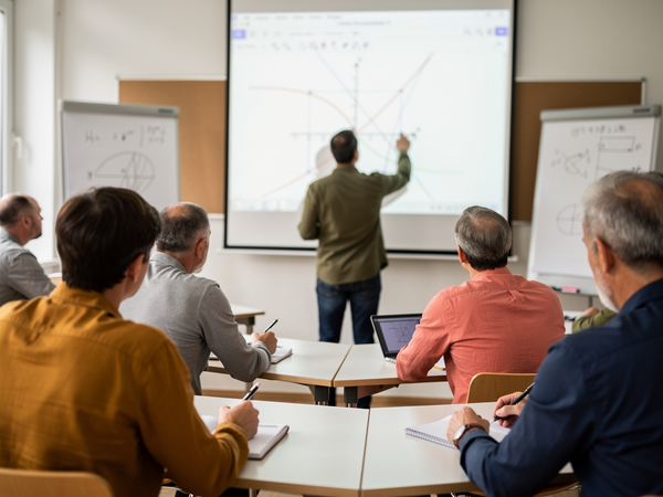 Bild zu Das Programm GeoGebra Suite im Mathematikunterricht der Sekundarstufe II (Gy/Ge), KI-generiertes Bild