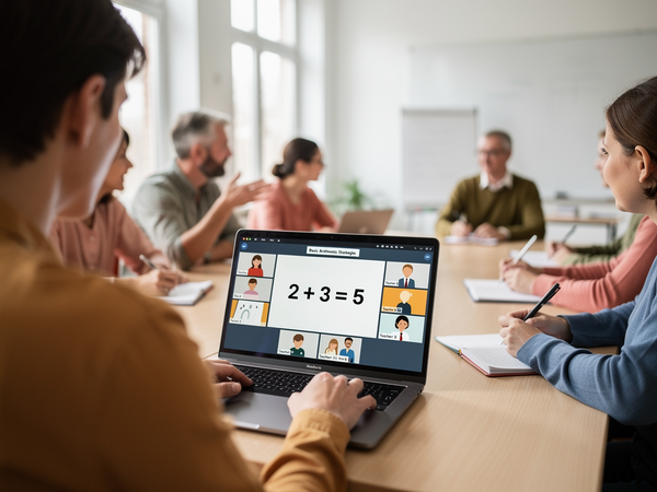 Bild zu Digitale Fortbildungsoffensive II: Mathematik Primarstufe – Arithmetische Basiskompetenzen in Klasse 2, KI-generiertes Bild