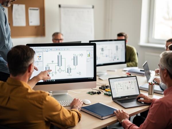 Bild zu SPS Siemens TIA Portal Prozessvisualisierung mit SIMATIC WinCC Unified und SIMATIC S7-1500, KI-generiertes Bild
