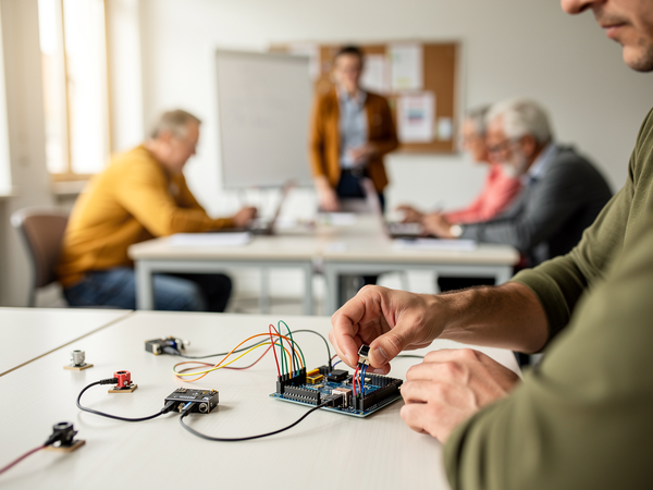 Bild zu Digitale Fortbildungsoffensive II: „Neue Unterrichtsvorhaben im Fach Informatik für die Klassen 5 und 6“ - Calliope, KI-generiertes Bild