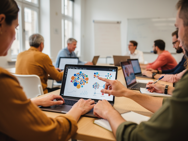 Bild zu DFO II: „Neue Unterrichtsvorhaben im Fach Informatik für die Klassen 5 und 6 sowie den Wahlpflichtbereich“ – Modul KI im Informatikunterricht, KI-generiertes Bild