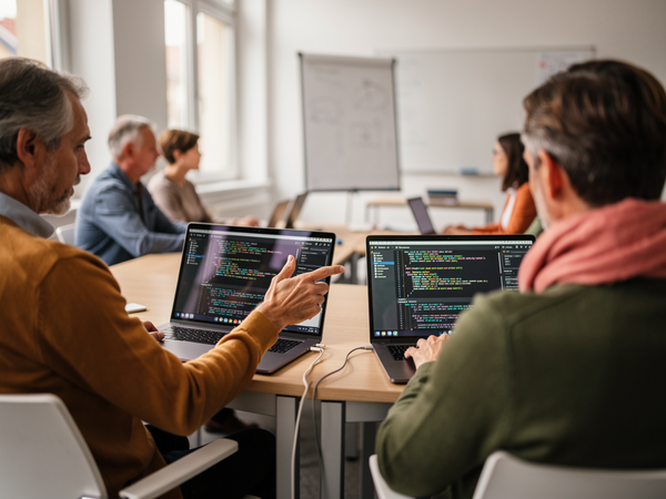Bild zu Digitale Fortbildungsoffensive II: „Neue Unterrichtsvorhaben im Fach Informatik für die Klassen 5 und 6“ – Modul Miniprogrammierumgebungen, KI-generiertes Bild