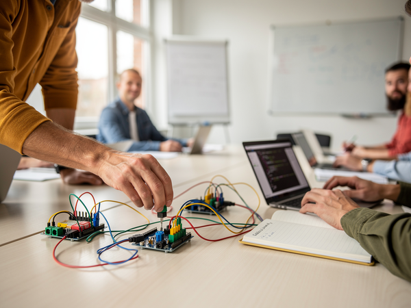 Bild zu Digitale Fortbildungsoffensive II: „Neue Unterrichtsvorhaben im Fach Informatik für die Klassen 5 und 6“ – Modul Calliope, KI-generiertes Bild