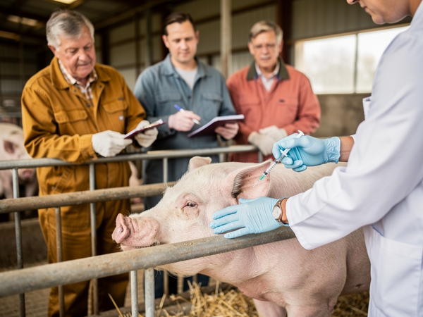 Bild zu Schweinekrankheiten und die daraus resultierenden Ansprüche an die moderne Schweine-Haltung, KI-generiertes Bild