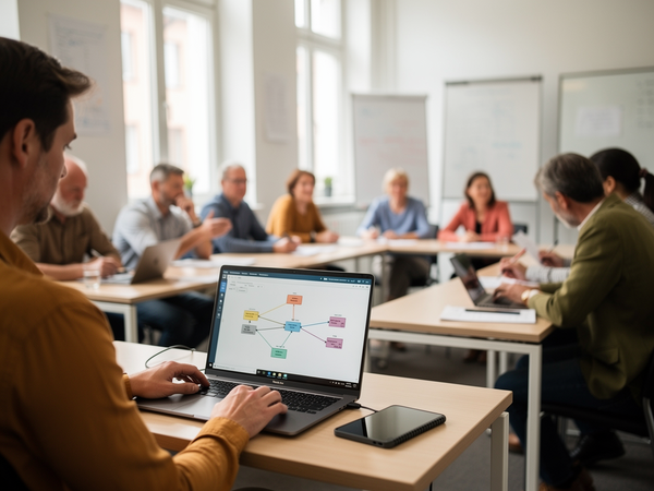 Bild zu CISCO Systems Lernmanagementsystem – Einsatz ausgewählter Komponenten und Anwendung im Unterricht (Angebot der BR Arnsberg), KI-generiertes Bild