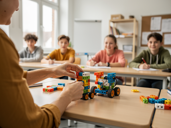 Bild zu Mit 0 und 1: Informatische Kompetenzen in der Sekundarstufe, KI-generiertes Bild