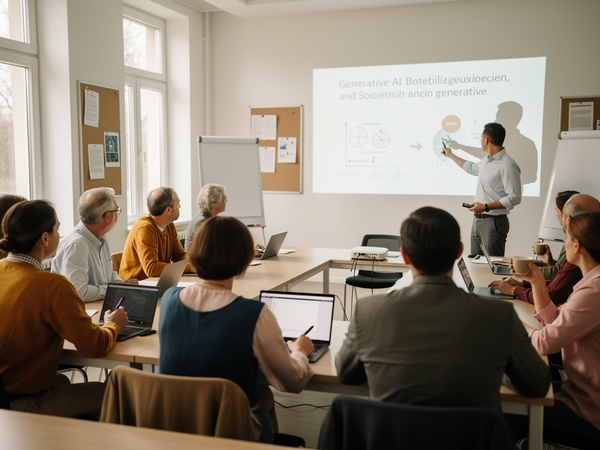 Bild zu Regionaler Arbeitskreis Wirtschaftsfachschulen - Multiperspektivische Betrachtungen auf generative Künstliche Intelligenz, KI-generiertes Bild