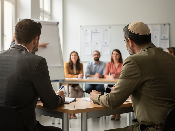 Bild zu Antisemitismus entgegentreten – Modul 2: Die Geschichte und die Gegenwart
jüdischen Lebens in Deutschland und im Nahen Osten verstehen, KI-generiertes Bild
