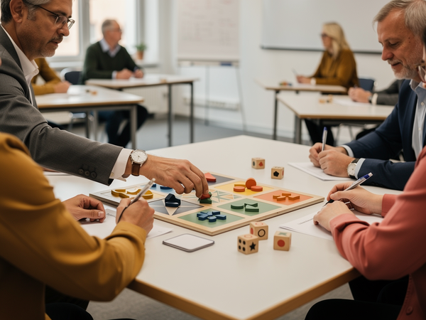 Bild zu Spielen im Matheunterricht 2
Differenzieren, motivieren, festigen SEK I und II, KI-generiertes Bild